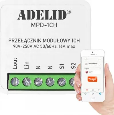 Zdjęcie produktu dla Sterownik Smart Home Adelid 16A WiFi Tuya