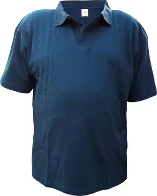 Produktbild von Übergrößen Tolles Basic Poloshirt RAMMBOCK Piqué in Navy mit Stickerei 6XL