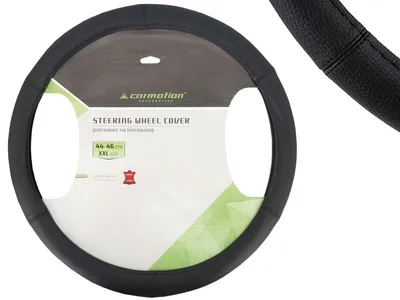Obrázok produktu pre Kvalitný kožený volant XXL, čierna