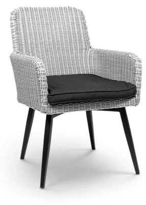 Produktbild von Dining-Gartenstuhl | Pisa | Weiß | Rattan | 2er Set
