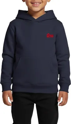 Produktbild von Spreadshirt David Bowie Offizielles Logo Als Stick-Design Kinder Premium Hoodie, 110/116 (4 Jahre), Navy
