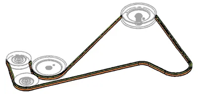 Produktbild von Keilriemen Mähwerk kompatibel mit MTD E 124 ersetzt 754-0470