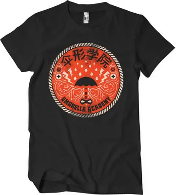Produktbild von The Umbrella Academy Distressed Patch T-Shirt - Small - Black