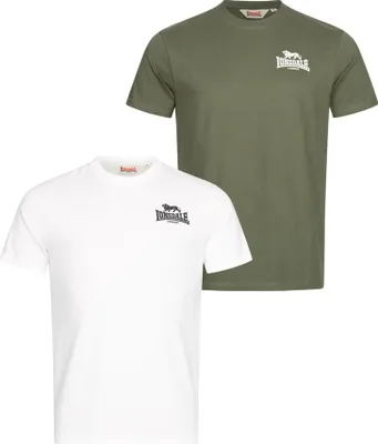 Produktbild von Lonsdale Blairmore Kurzarm-t-shirt 2 Einheiten Grün,Weiß M Mann Grün,Weiß M