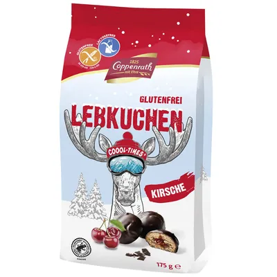 Produktbild von Coppenrath Perník s višňou a tmavou čokoládou Bez lepku 175g