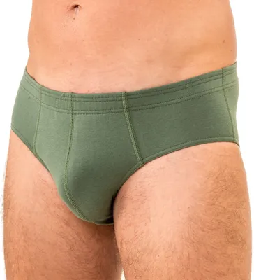 Produktbild von HERMKO 8300 Herren Slip aus Baumwolle / Elasthan, Größe:D 8 = EU XXL, Farbe:olive