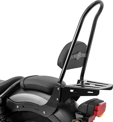 Obrázek produktu pro Sissy bar + nosič zavazadel pro Honda Rebel 500 17-25 black Casual XL