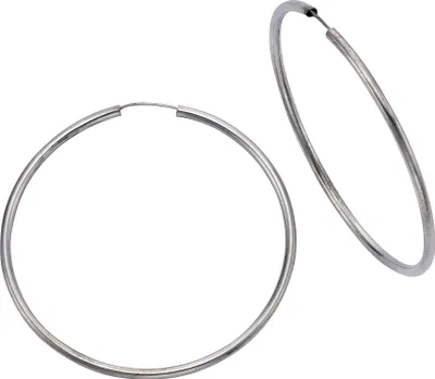 Produktbild von Creolen 925/- Sterling Silber rhodiniert 5,0 cm