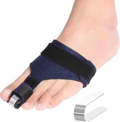 Produktbild von Zehenschiene, Hammerzehen Korrektoren, Zehenbegradiger für gebrochenen Zehen, Krummzehen, Krallenzehen, Zehenbandage, zehenspreizer für Zweite Zehe, L