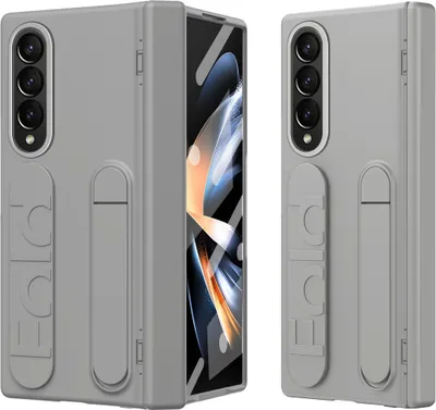 Obrázek produktu pro Pouzdro s popruhem na Samsung Galaxy Z Fold 4 vestavěnou ochranou displeje, stojánkem a ochrana pantu Šedá