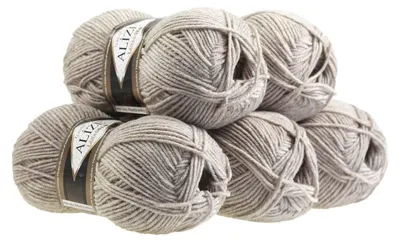 Produktbild von 5 x 100 g ALIZE Lanagold 49% Wolle Strickgarn Winterwolle Schurwolle Farbwahl