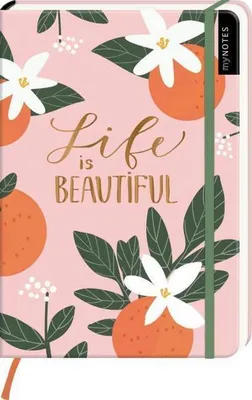 Produktbild von myNOTES Notizbuch A5: Life is beautiful