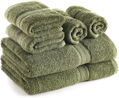 Obrázek produktu pro Sada 6 ručníků Unyqoos®: 2 ručníky do koupele (70 x 140 cm), 2 ručníky (41 x 71 cm), 2 osušky (30 x 30 cm) – 100% vysoce kvalitní bavlna, gramáž 500 GSM
