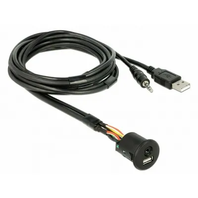 Obrázok produktu pre DeLOCK 85718, 1,5 m, USB A, USB A, Čierna