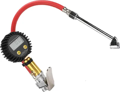Produktbild von Präzises Reifendruckmessgerät, LCD-Digitalanzeige, 3-300 PSI, Luftfüllmesser für Motorräder, Autos