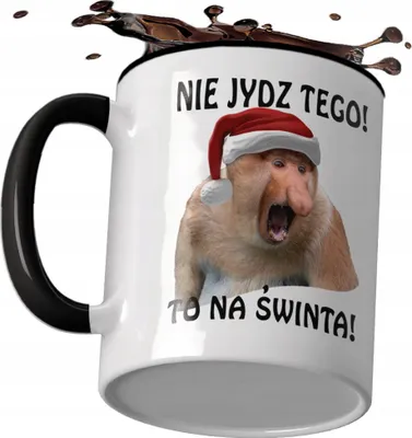 Obrázek produktu pro Vánoční hrnek Janusz Problémy Opice Dárek pro Santu Vánoce pro tátu a strýčka