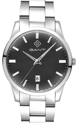 Produktbild von GANT Herrenuhr Quarzuhr silber / schwarz onesize Herren 39 mm G208002, G208003
