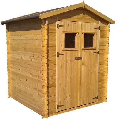 Produktbild von Gartenhaus Purgstall - 2,20 x 2,20 Meter aus 19mm Blockbohlen