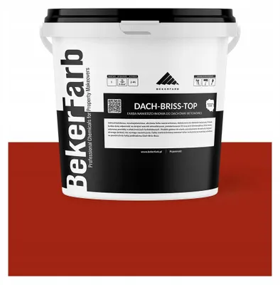 Produktbild von Dachbeschichtung für Betondachziegel, Farbe: Bekerrot, 5 Liter