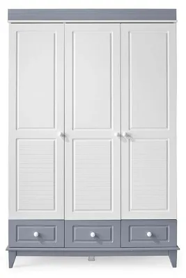 Immagine prodotto di Armadio moderno a tre ante e cassetti Design elegante