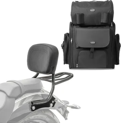 Zdjęcie produktu dla Sissybar z bagażnikiem QL2 + torba sissybar do BMW R 18 / Classic