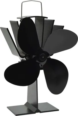 Produktbild von Ofenventilator Wärmebetrieben 4 Blätter Schwarz