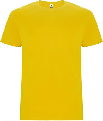 Produktbild von Roly CA6681 | Stafford T-Shirt - Doppellagiger Rundhalskragen - Farbe: Yellow 03 - Größe: L