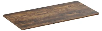 Image de Plateau de bureau bords arrondis 150x75cm, brun rustique