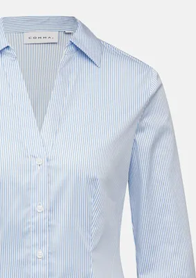 Produktbild von comma Hemdbluse 'Bluse', 2176708, 51G0 Blue, Gr. 44