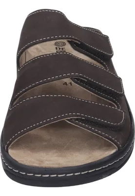 Produktbild von Dr. Brinkmann Chelva Pantoletten Hochwertiges Leder für Alltag & Freizeit, Wechselfußbett für eigene Einlagen, Leichte, dämpfende Laufsohle