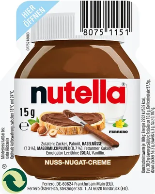 Immagine prodotto di Ferrero Nutella in confezione da 120x 15g