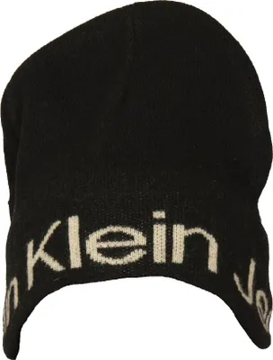 Obrázok produktu pre Pánska čiapka CK CALVIN KLEIN JEANS s chlopňou s logom K60K611271 logo beanie, BDS Black / Black, ONE - JEDNA VELIČINA, vlna 40%,viskóza 30%,polyamid 20%,kašmír 10%