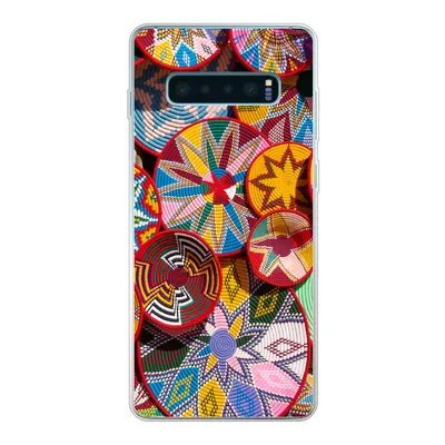 Produktbild von MuchoWow® Handyhülle Schutzhülle Hülle für Samsung Galaxy S10 Plus Kreis - Muster - Farben Silikon Softcase Handy Hülle - Schutzhülle