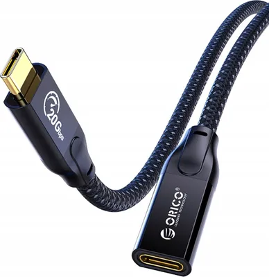 Obrázok produktu pre Predlžovací kábel Orico USB-C 3.2, 4K, 100 W, 1 m
