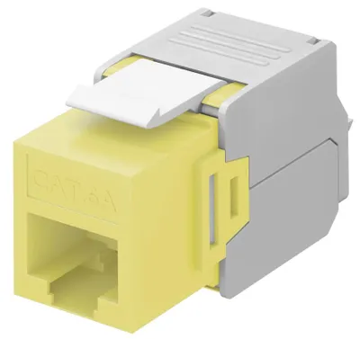 Obrázek produktu pro Goobay 90691, Plochý, Žlutá, RJ-45, LSA, Samice, 22/26