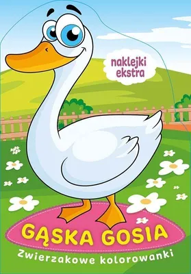 Image de Livres de coloriage sur les animaux. L'oie Gosia