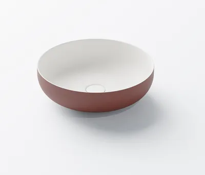 Produktbild von Steinberg Serie 440 Aufsatzwaschtisch, rund, ohne Überlauf, 400x400x120mm, SOLIDSurface, 440612015