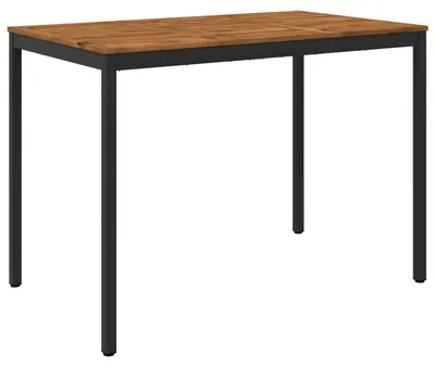 Immagine prodotto di vidaXL Tavolo da esterno in legno, naturale e nero, 147 x 88,5 x 105 cm