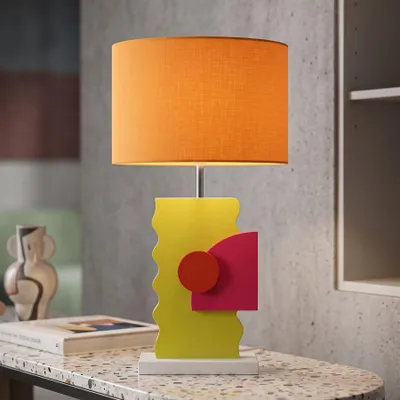 Obrázek produktu pro Stolní lampa ze zeleného dřeva 30x60,5 cm