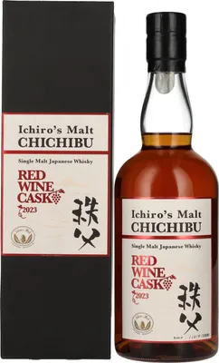 Produktbild von Chichibu Ichiro's Single Malt Red Wine Cask Japanese Whisky 2023 50,5% Vol. 0,7l in Geschenkbox