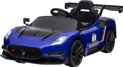 Produktbild von Kinder Elektroauto 12 V Kinderauto mit 2,4G Fernbedienung, Musik, Hupe, Federung, Elektrofahrzeug mit Lichten, Stützräder, Sanftstart, 3-5 km/h, für Kinder 3-5 Jahre, Blau