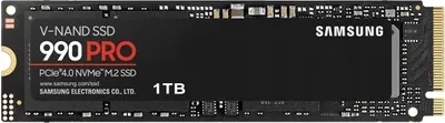 Produktbild von Ssd Samsung 990 Pro 1Tb M.2 Nvme Pcie4.0 7450/6900Mb Trim Aes 256-Bit
