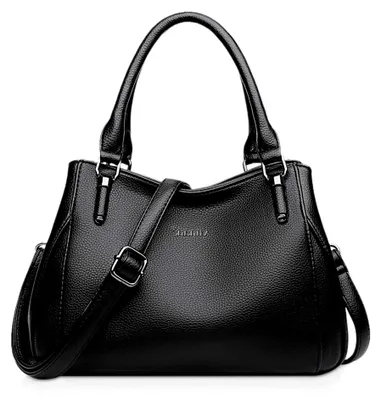 Produktbild von Damen Handtasche Schultertasche aus Kunstleder in Schwarz