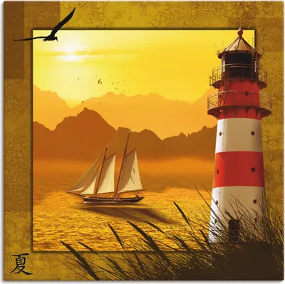 Produktbild von ARTland Leinwandbild Serie vier Jahreszeiten - Sommer Größe: 50x50 cm
