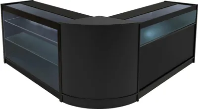 Immagine prodotto di Set di banconi espositivi LED Triton, modello CM60 + K1200 + B1200 - colore nero