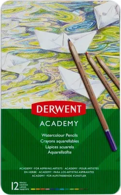 Image de DERWENT 2301941 DERWENT Academy Watercolour Aquarellstifte farbsortiert, 12 St.
