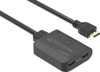 Immagine prodotto di PremiumCord HDMI 2.0 Mini Splitter 1-2 Pigtail 4Kx2K@60Hz HDCP2.2 Downscaler