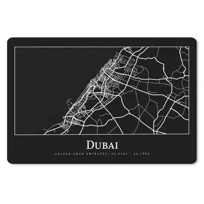Produktbild von MuchoWow® Mauspad Mousepad Dubai Stadtplan - Karte 27x18 cm - Mousepads - Maus Mat - Pad - Mausunterlage - Büroartikel - Desk Matten