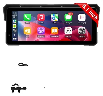 Imagen del producto de Navegador GPS, resistente al agua, conectividad inalámbrica, pantalla de 8,1 pulgadas