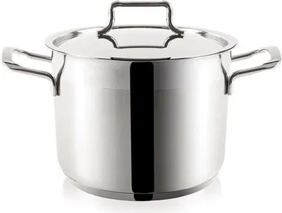 Produktbild von ORION Kochtopf Stahltopf mit Deckel 18/10 PREMIUM Induktion 2,3l